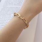 Chunky Chain Bracelet 1 Pc - Chunky Chain Bracelet - Gold - One Size