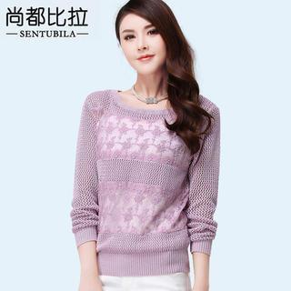 Lace Panel Sweater