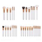 Set Of 5 / 8 / 9 / 15: Makeup Brush With White Wooden Handle