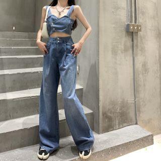 Sleeveless Denim Top / Jeans