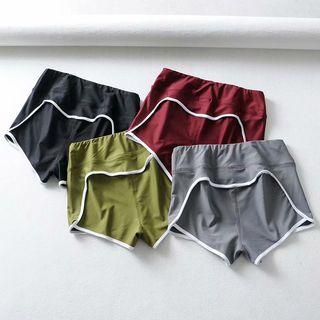Contrast Trim Hot Pants