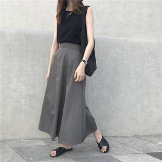 Plain Tank Top / Plain Midi Skirt
