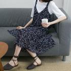 Floral Layered Jumper Dress