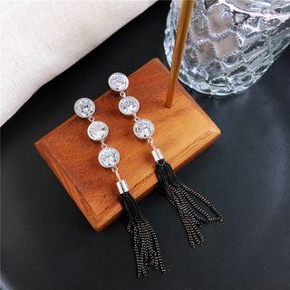 Fringed Long Earring As Shown In Figure - One Size