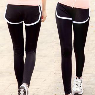 Sport Shorts / Mock Two-piece Sport Leggings