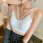 Strappy Padded Cropped Camisole Top