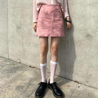 Tie-dye Mini A-line Skirt