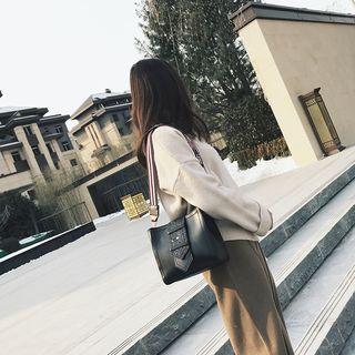 Glittered Panel Crossbody Bag