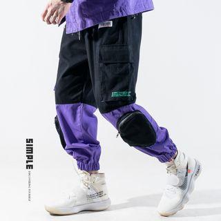 Two-tone Harem Cargo Pants