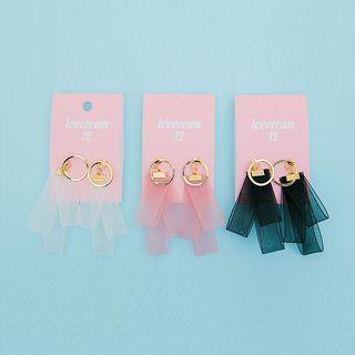 Sheer Ribbon Earrings