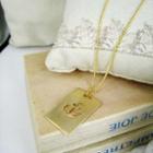 Gold Sailor Charm Necklace Gold - One Size