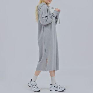 [lovb] H-line Long Hoodie Dress