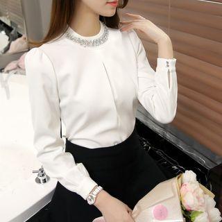 Embellished Chiffon Shirt