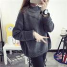 Thick Mock Neck Sweater