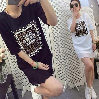 Lettering Short-sleeve Dress