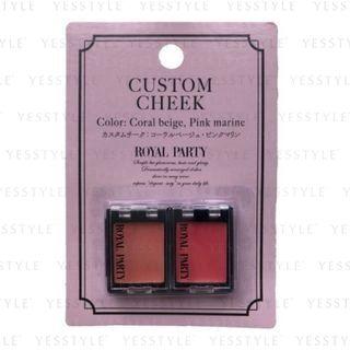 Daiso - Royal Party Custom Cheek Coral Beige & Pink Marine 1.2g X 2