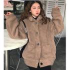 Single-breasted Furry Jacket
