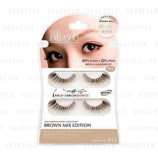 D-up - Eyelashes Brown Mix (#915 Girlie Eyes) 2 Pairs