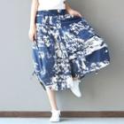 Printed Midi Skort