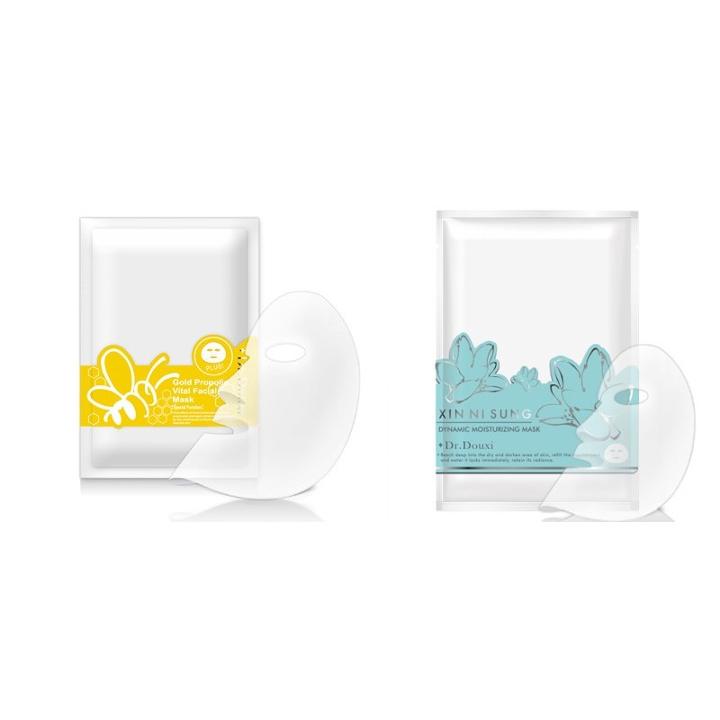 Dr.douxi - Mask Set: Gold Propolis Vital Facial Mask 3 Pcs + Dynamic Moisturizing Mask 3 Pcs 6 Pcs