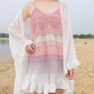 Color Block Camisole Top / Plain Shirt