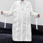 Plain Maxi Long-sleeve Shirt