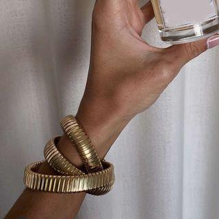 Layered Bangle 0517 - Gold - One Size