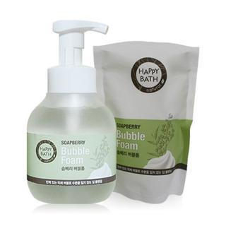 Happy Bath - Soapberry Set: Bubble Foam 300ml + Refill 300ml