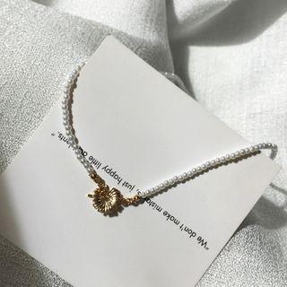 Faux Pearl Necklace 1 Pc - As Shown In Figure - One Size