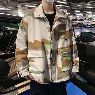 Couple-matching Camo Cargo Jacket