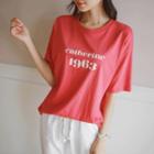 Lettering-print Cotton T-shirt