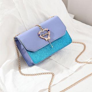 Chain Sequined Crossbody Bag