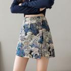 Bear Embroidered Mini Skort