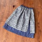Floral Print A-line Layered Skirt