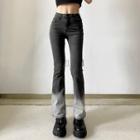 Low Waist Ombre Bootcut Jeans