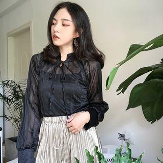 Set: See Through Blouse + Camisole