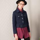 Belted Cropped Jacket