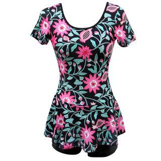 Short-sleeve Print Swimdress (various Design)