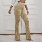 High Waist Floral Straight Leg Pants