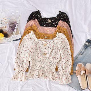 Floral Smocked Blouse
