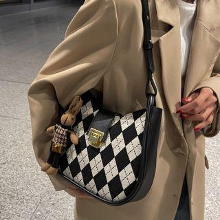 Argyle Shoulder Bag / Charm / Set
