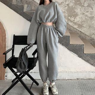 Quilted Sweatshirt / Sweatpants