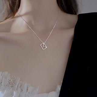 925 Sterling Silver Envelope Necklace