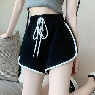 Tank Top / Contrast Lining Sweatshorts