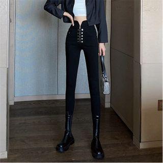 High-waist Zip Leggings