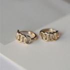 Interlocking Circle Hoop Earring 1 Pair - Gold - One Size