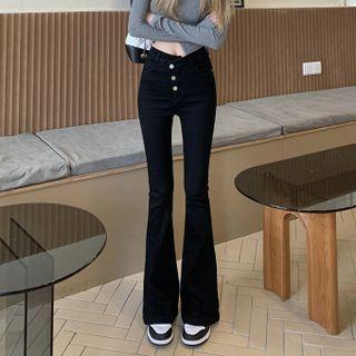 Mid-waist Flared Jeans