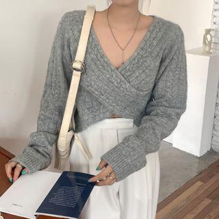 Long-sleeve Crisscross Sweater