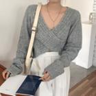 Long-sleeve Crisscross Sweater