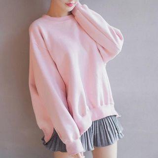 Set: Zip Side Sweatshirt + Mini Skirt